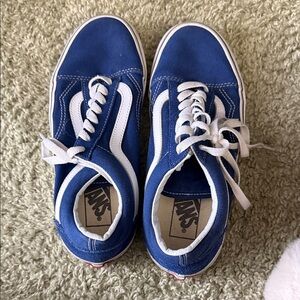 Vans Kids Classic Blue and White Sneakers